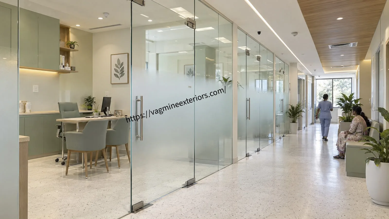 Frameless Toughened Glass Partition