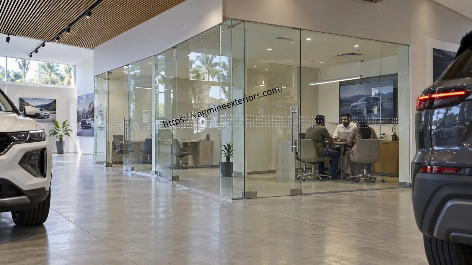 Frameless Toughened Glass Partition Image 10