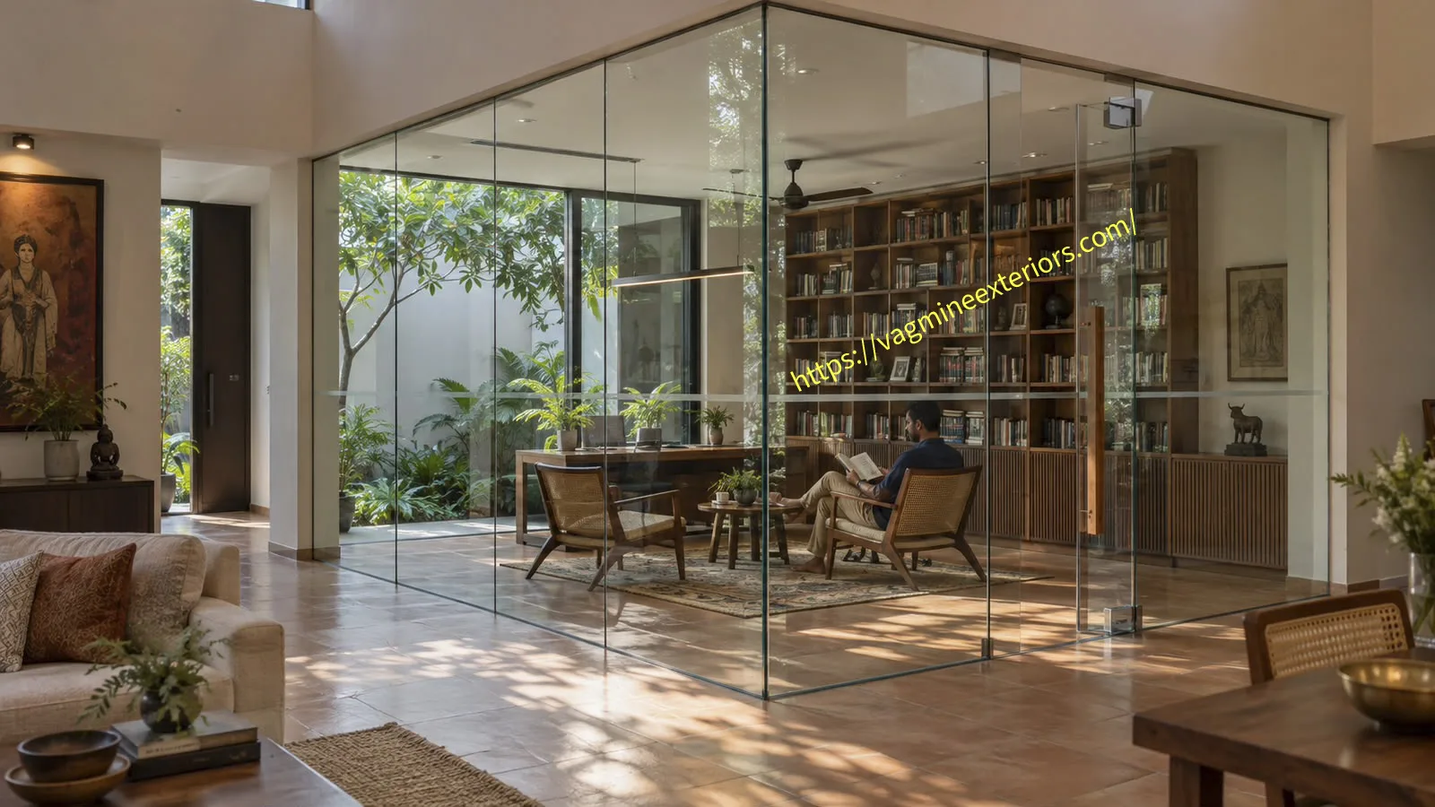 Frameless Toughened Glass Partition Image 3