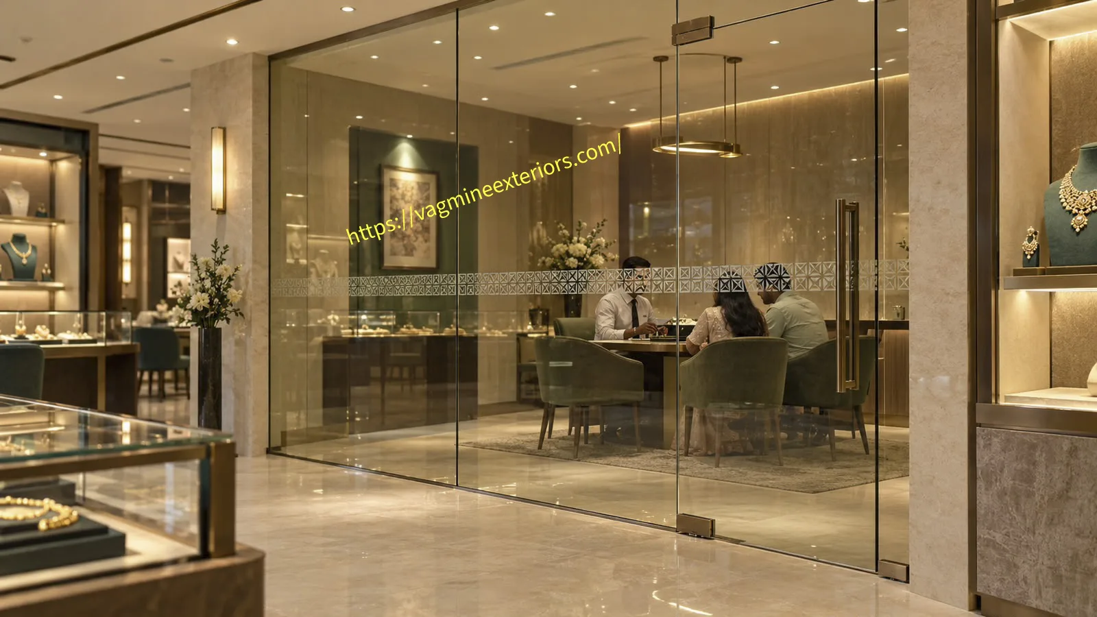 Frameless Toughened Glass Partition Image 6
