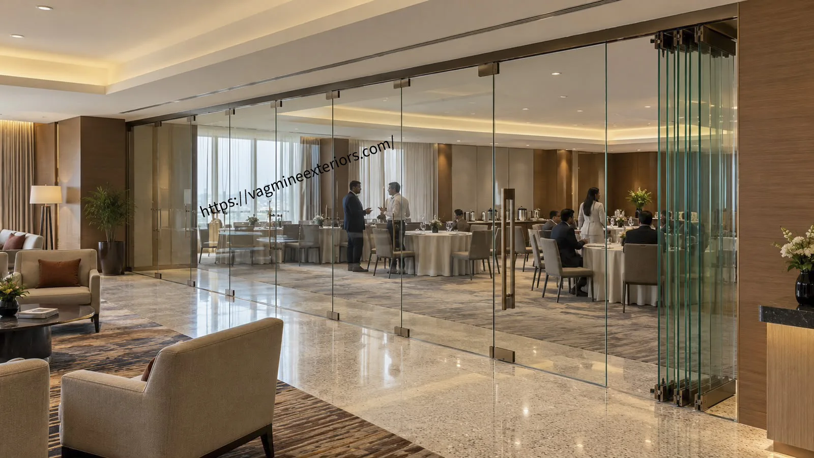 Frameless Toughened Glass Partition Image 8