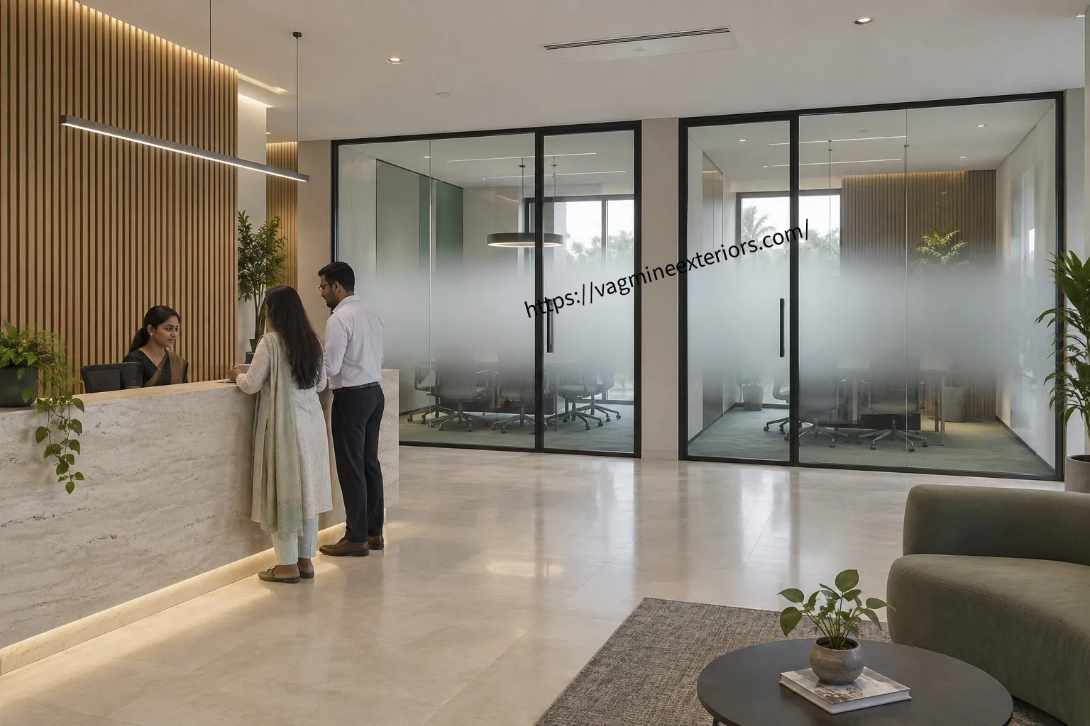 Frosted Glass Partition Image 2