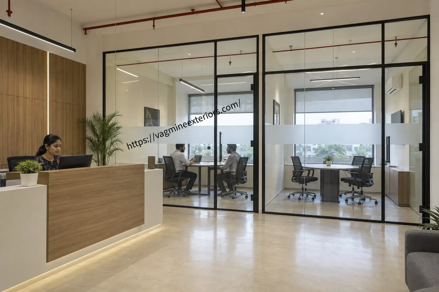 Single Glazed Glass Partition Image 1