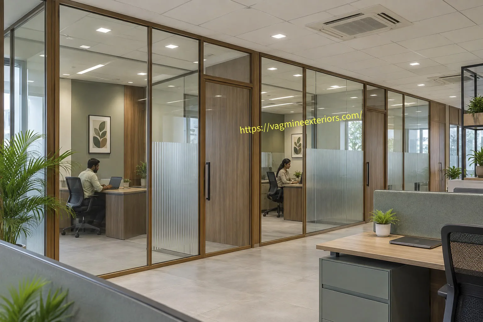Single Glazed Glass Partition Image 3