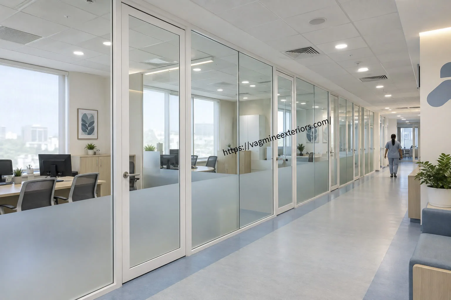 Single Glazed Glass Partition Image 6
