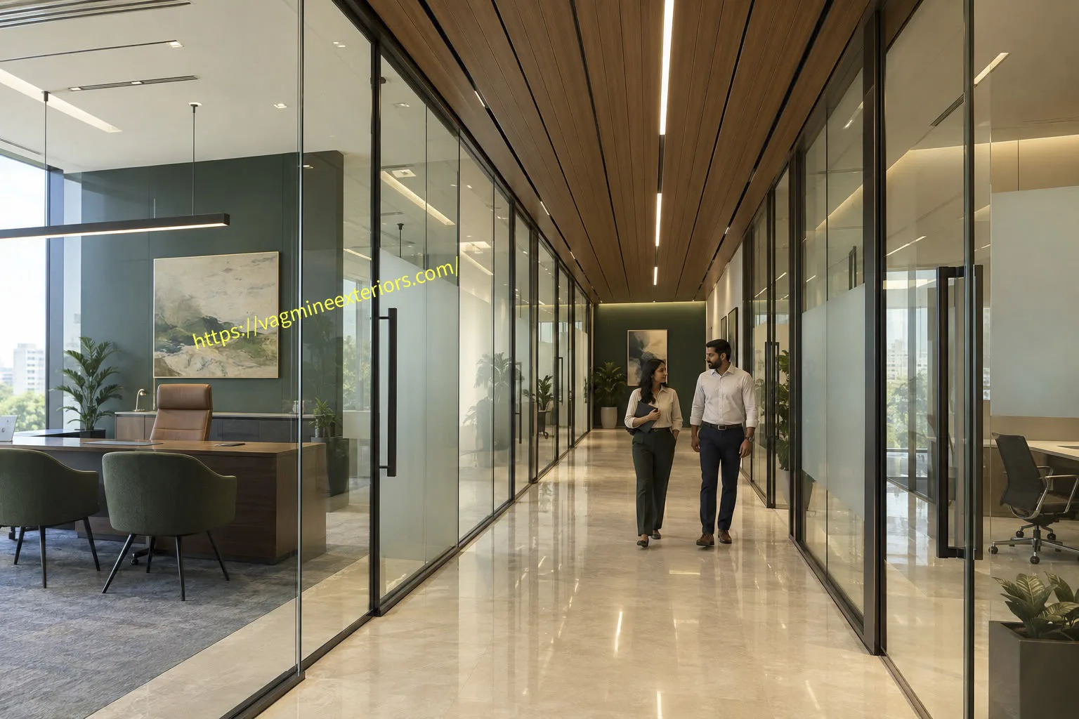 Single Glazed Glass Partition Image 9