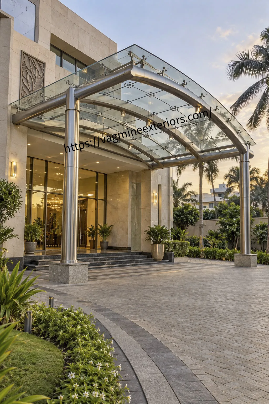 Steel with Toughened Glass Canopy Image 6