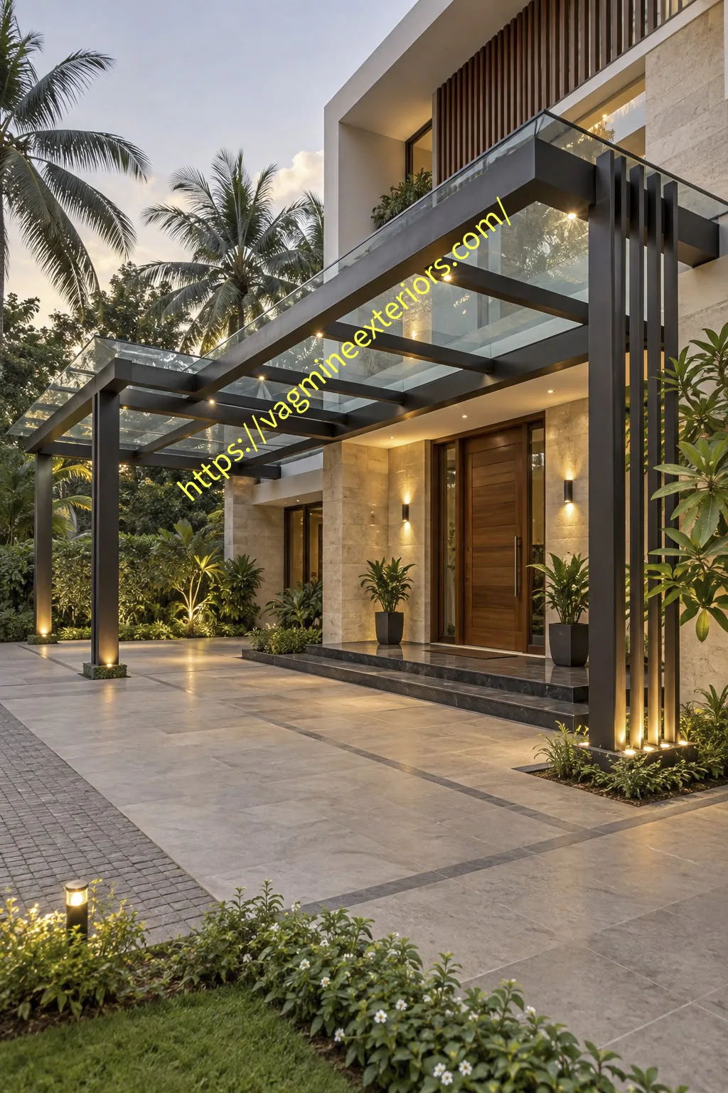 Steel with Toughened Glass Canopy Image 7